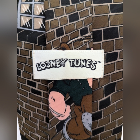 Vintage Loony Tunes Popeye The Sailor Tie - Picture 8 of 8